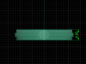 Tiffany-t-Narrow without diamonds 3d print model band 3D print model 3D 打印模型