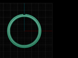 Tiffany-t-Narrow without diamonds 3d print model band 3D print model 3D 打印模型