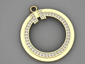 Підвіска Tiffany Pave 3D Принт Модель