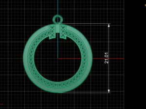 Tiffany pave pendant 3D Print Model