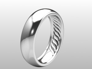 David Yurman style jewelry band 3D print model Modelo de impresión 3D