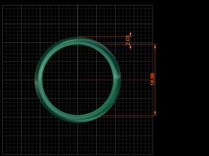 David Yurman style jewelry band 3D print model Modelo de impresión 3D