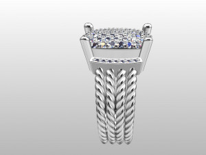 David Yurman ring 3D 프린트 모델
