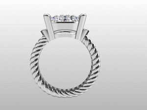 David Yurman ring 3D 프린트 모델