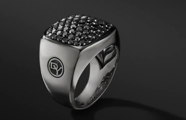 David Yurman Cushion shape man ring 3D print model 3D in 3DExport