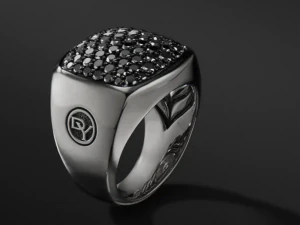 David Yurman Cushion shape man ring 3D print model 3D Print Model