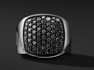 David Yurman Cushion shape man ring 3D print model 3D 프린트 모델