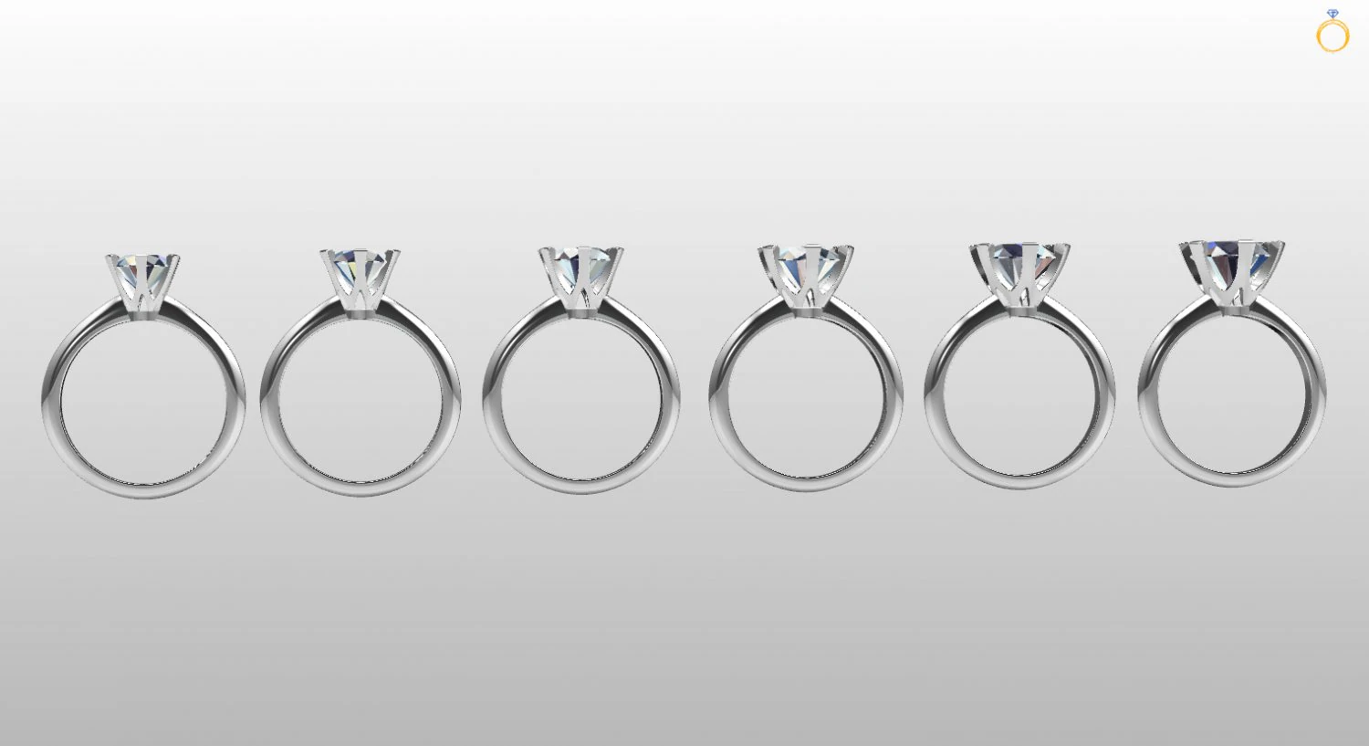 Tiffany engagement rings 3D Print Model .c4d .max .obj .3ds .fbx .stl .blend