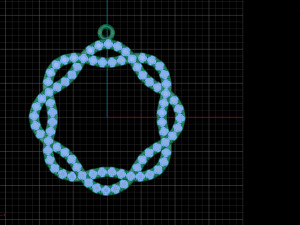 Twisted pave band Model Cetak 3D