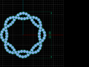Twisted pave band Model Cetak 3D