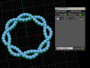Twisted pave band Model Cetak 3D