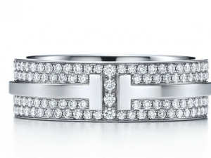 Tiffany wide pave diamond ring 3D print model 3D Print Model