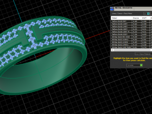 Tiffany wide pave diamond ring 3D print model Model Cetak 3D