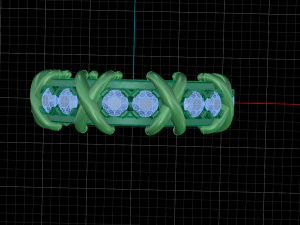Tiffany Sixteen Stone Ring 3D Print Model