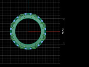 Tiffany Sixteen Stone Ring 3D Print Model