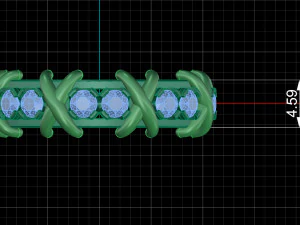 Tiffany Sixteen Stone Ring 3D Print Model