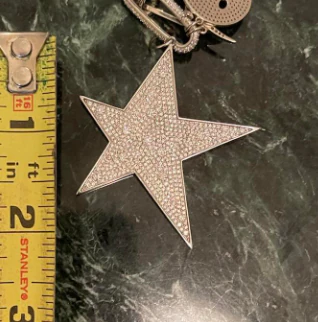 Star pave pendant 3D Print Model .c4d .max .obj .3ds .fbx .stl .blend 