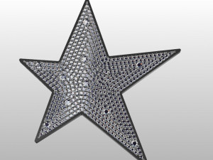 Star pave pendant Modelo de Impressão 3D