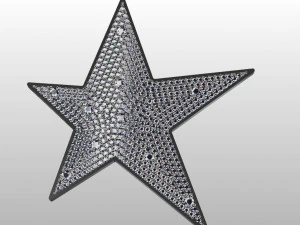 Star pave pendant 3D Print Model