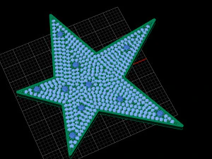 Star pave pendant 3D Print Model
