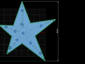 Star pave pendant 3D Print Model