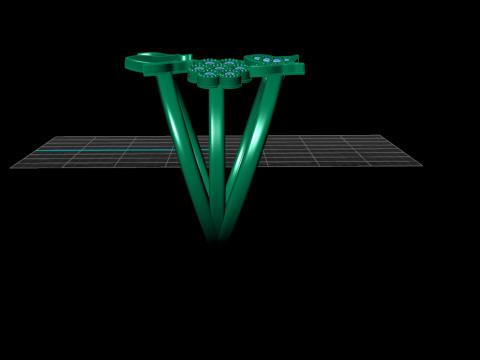 蝴蝶时尚戒指 3D 打印模型