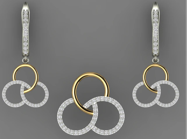 2 tone unique style pendant 3D print model 3D Print Model .c4d .max .obj .3ds .fbx .stl .blend 