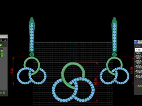 Modèle d'impression 3D de pendentif de style unique 2 tons Modèles 3D en vedette