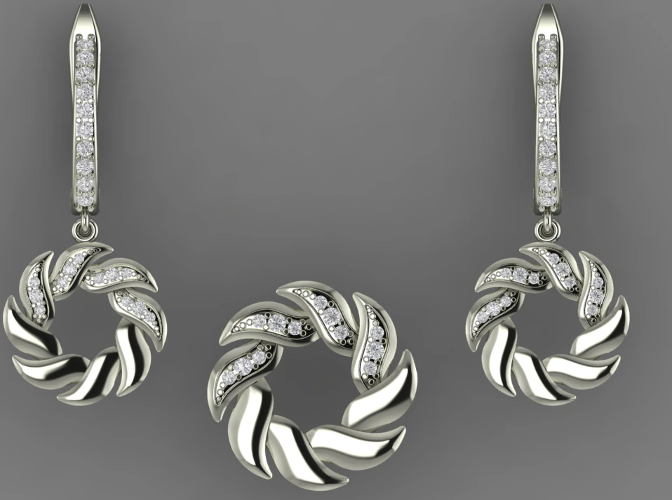 Round shape unique style pendant 3D print model 3D Print Model .c4d .max .obj .3ds .fbx .stl .blend 