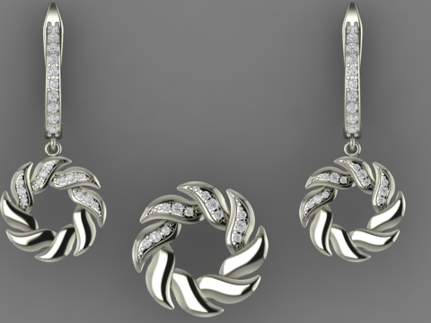 圆形独特风格吊坠3D打印模型 3D 打印模型