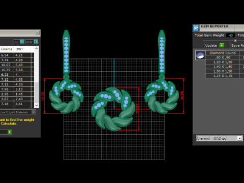 Yuvarlak şekilli benzersiz stil kolye 3D baskı modeli 3D Baskı Modeli