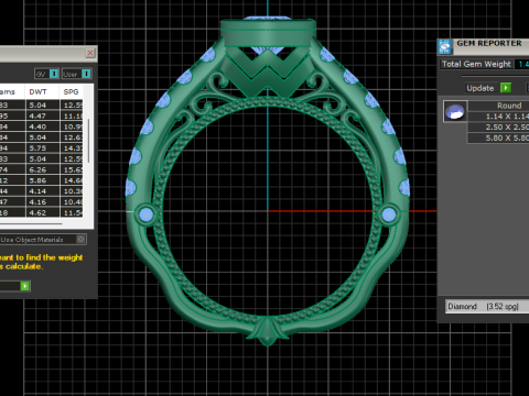 वेरागियो स्टाइल रिंग 3D प्रिंट मॉडल