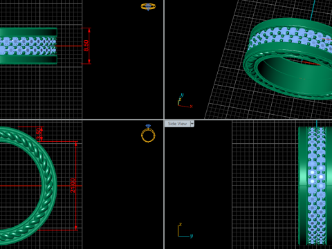 大卫·雅曼乐队 3D 打印模型