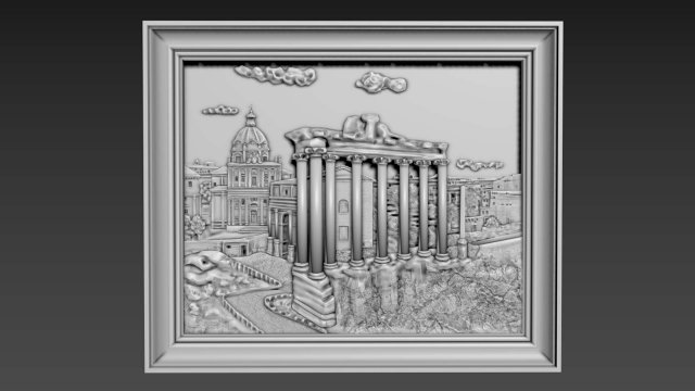 Wall Panno Model 3D .c4d .max .obj .3ds .fbx .stl .blend