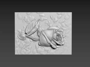 Panno Rose Relief 3D Model