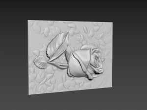 Panno Rose Relief 3D Model