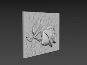 Panno Rose Relief 3D Model
