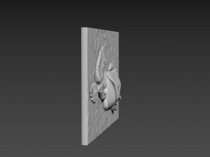 Panno Rose Relief 3D Model