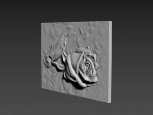 Panno Rose Relief 3D Model