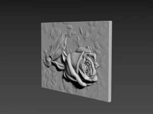 Panno Rose Relief 3D Model