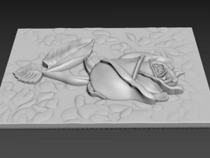 Panno Rose Relief 3D Model