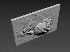Panno Rose Relief 3D Model