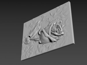 Panno Rose Relief 3D Model