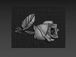 Panno Rose Relief 3D Model
