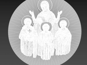 St Martyrs Faith Hope and Love and their mother Sophia 3D Model