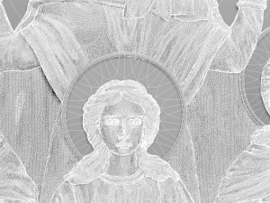 St Martyrs Faith Hope and Love and their mother Sophia 3D Model