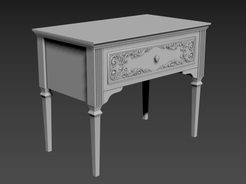 Classic table 3D Model