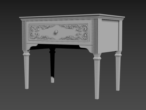 Classic table 3D Model
