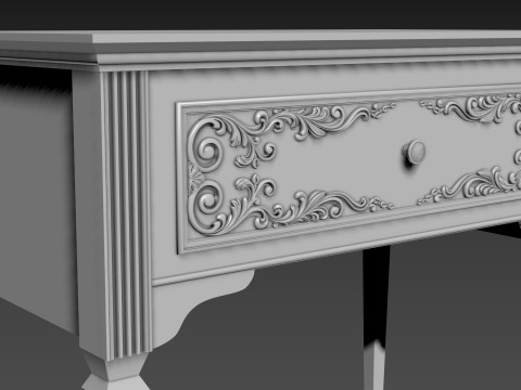 Classic table 3D Model