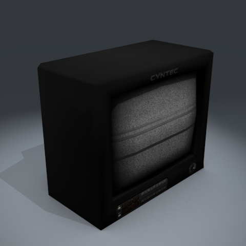 crt television 3D Model .c4d .max .obj .3ds .fbx .stl .blend 